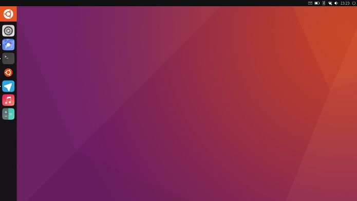 توزیع لینوکس ubunto با محیط گرافیکیunity و شل bash